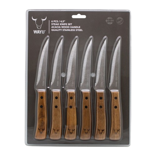 
                  
                    SET CUCHILLOS PRM 6 PCS WAYU
                  
                