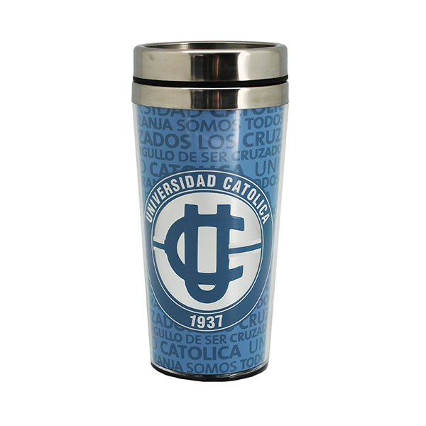 MUG TERMICO LOGO PLATEADO U CATOLICA