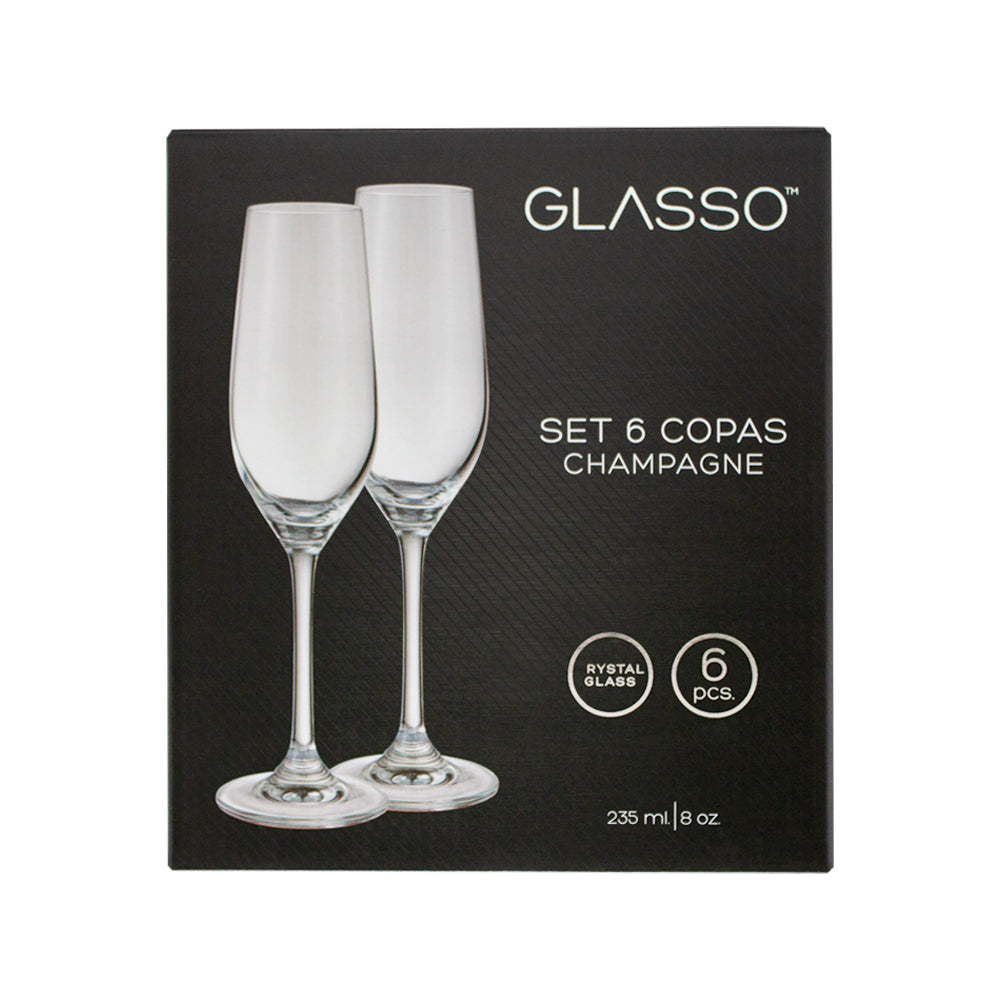 
                  
                    SET COPA DE CHAMPAGNE CRISTAL GLASSO
                  
                