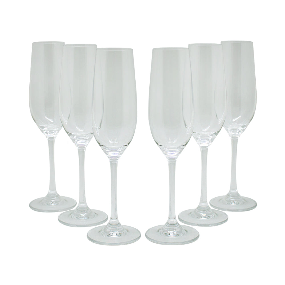 SET COPA DE CHAMPAGNE CRISTAL GLASSO