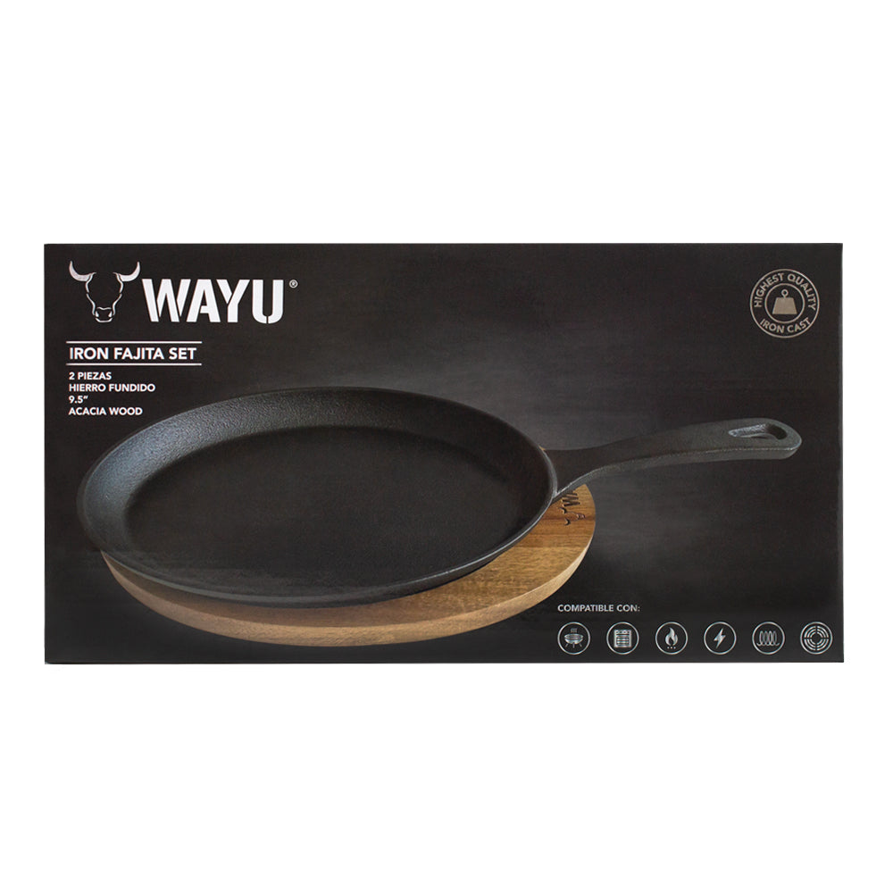 
                  
                    SARTEN IRON CAST BASE MADERA WAYU
                  
                