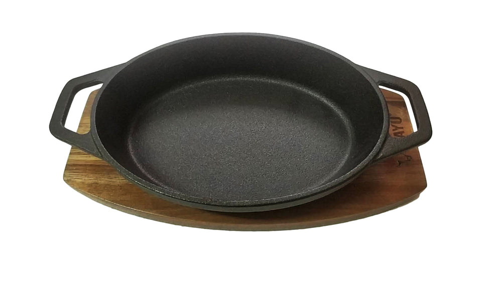 CASEROLA IRON CAST BASE MADERA