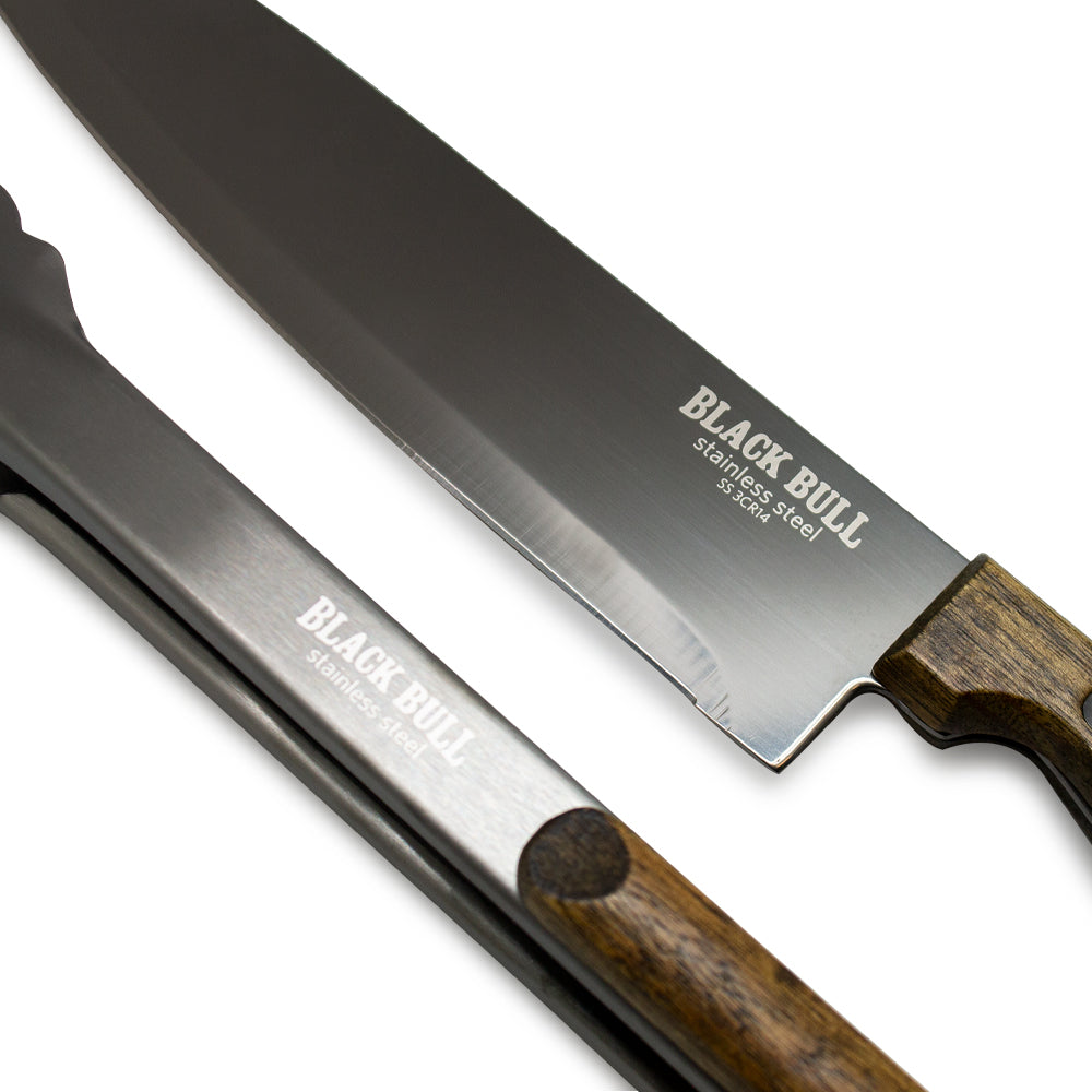 
                  
                    SET CUCHILLO + PINZAS BLACK BULL
                  
                