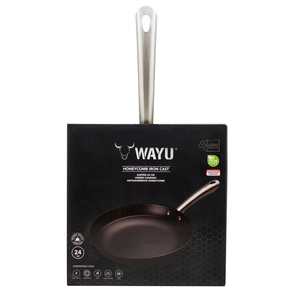 
                  
                    SARTEN 24 CM IRON CAST HONEYCOMB WAYU
                  
                