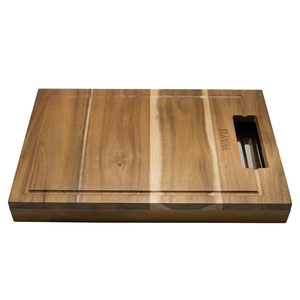 
                  
                    TABLA MADERA  BANDEJA DE ACERO WAYU
                  
                