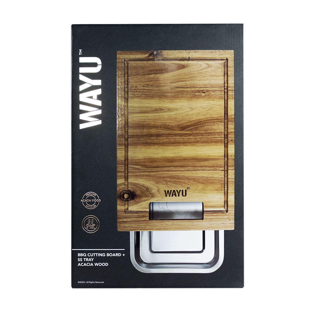 
                  
                    TABLA MADERA  BANDEJA DE ACERO WAYU
                  
                