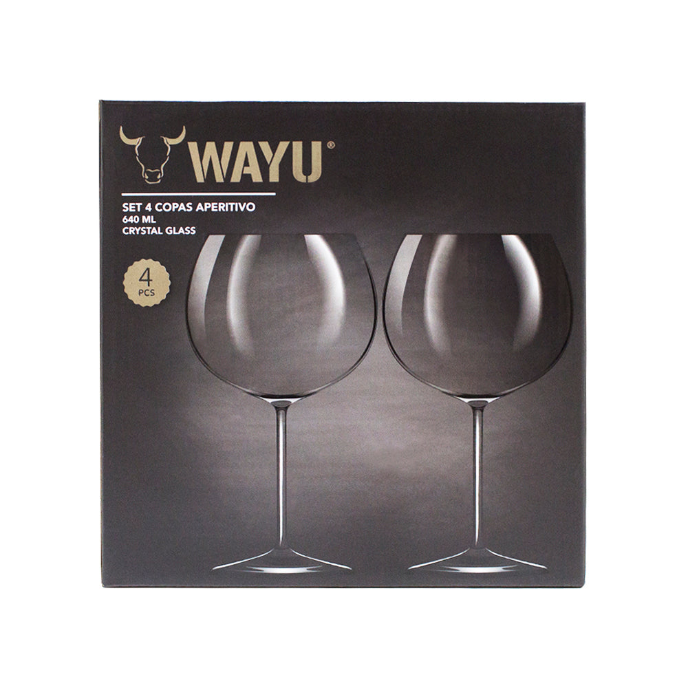 
                  
                    SET 4 COPAS CRISTAL APERITIVO WAYU
                  
                