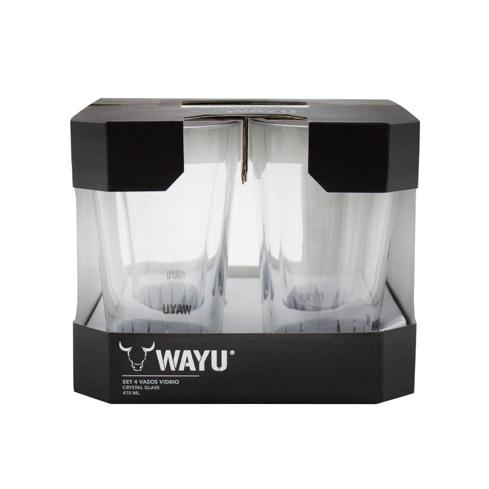 
                  
                    SET 4 VASOS VIDRIO WAYU
                  
                