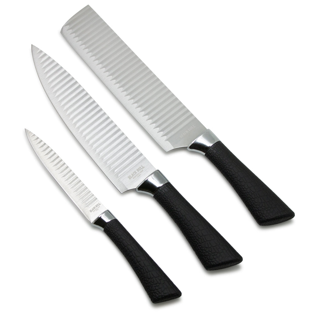 SET 3 CUCHILLOS WAVE BLACKBULL