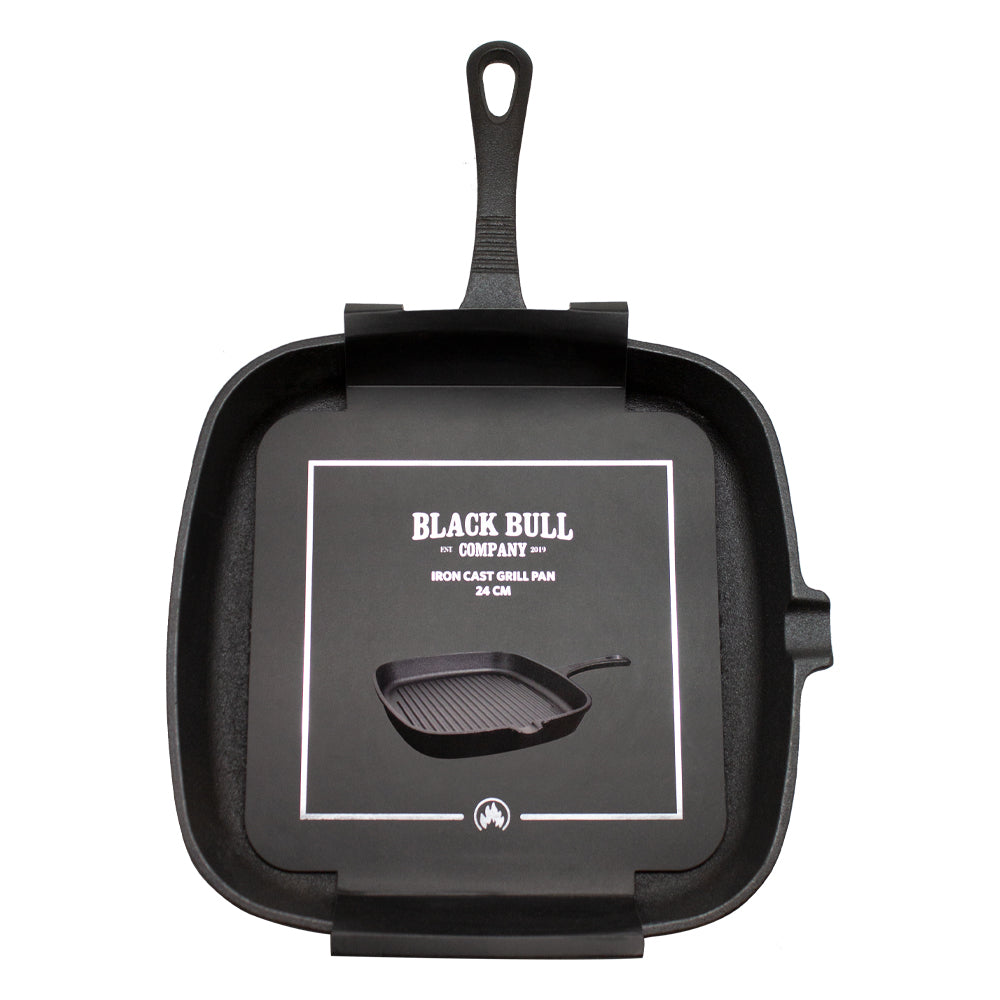 GRILL PAN HIERRO FUNDIDO 24CM BLACKBULL