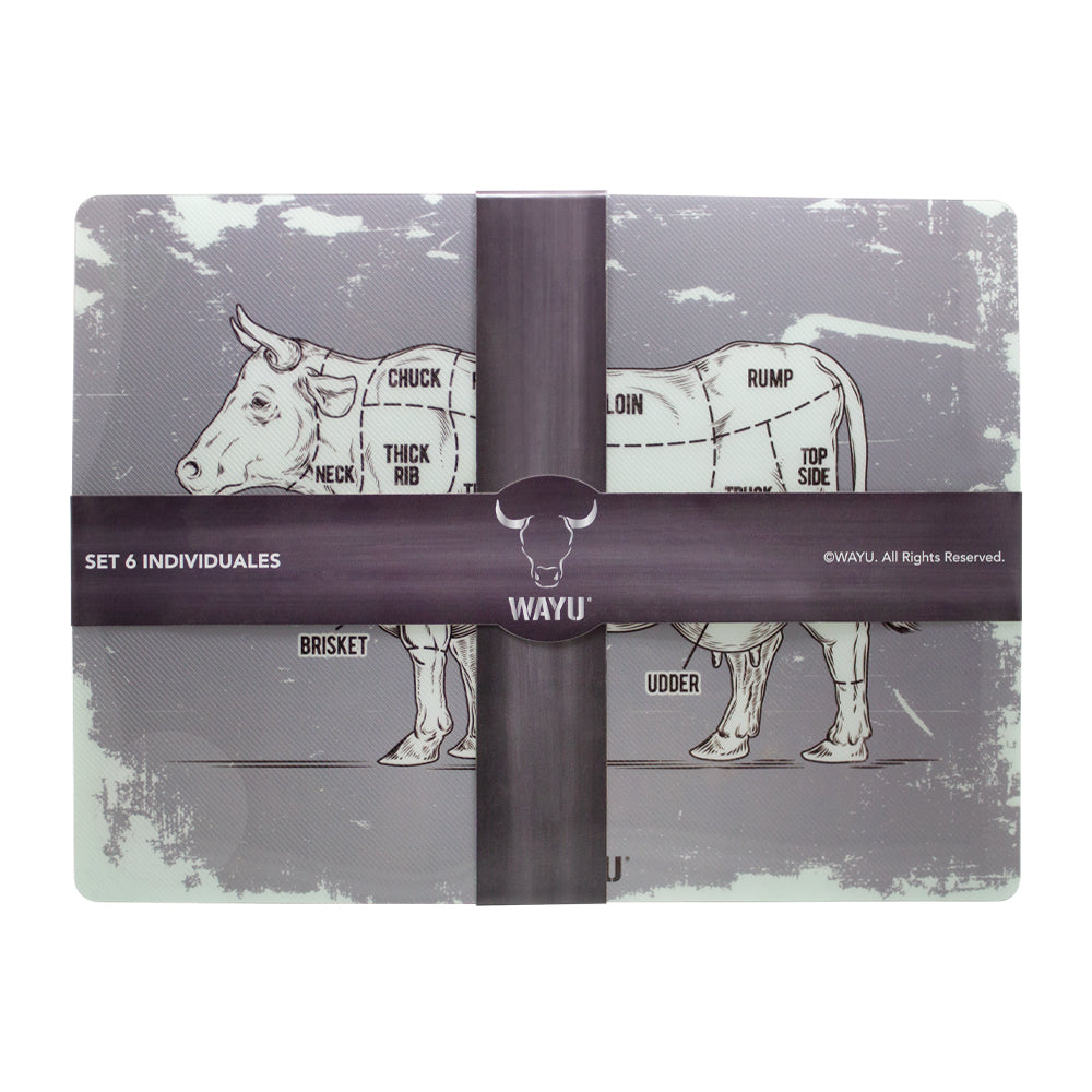 
                  
                    SET 6 INDIVIDUALES WAYU PVC
                  
                
