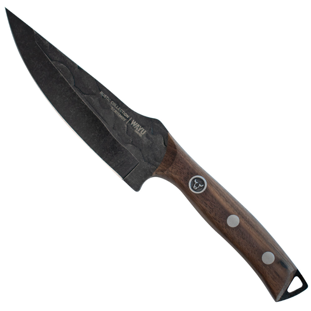 CUCHILLO PAIRING CON FUNDA RUSTIC COLECCTION WAYU