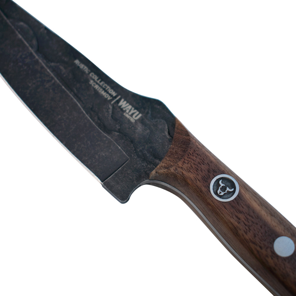 
                  
                    CUCHILLO PAIRING CON FUNDA RUSTIC COLECCTION WAYU
                  
                