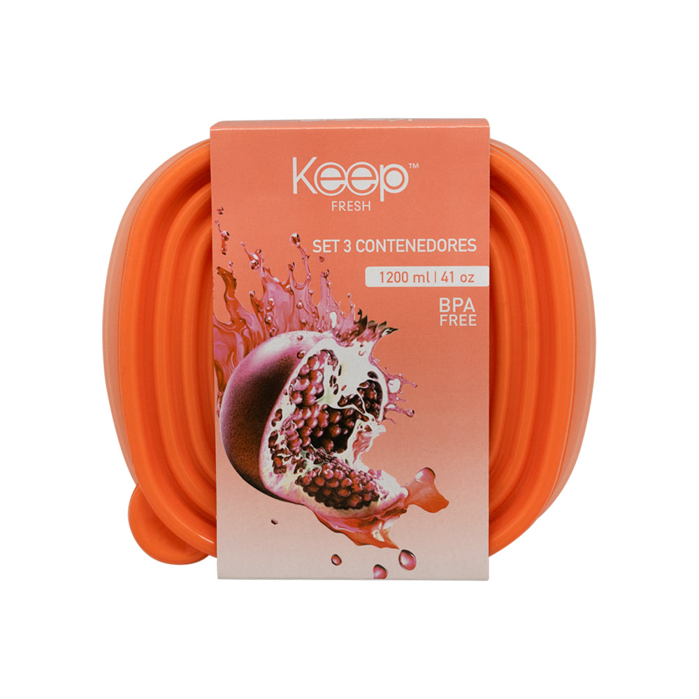 
                  
                    HERMETICOS APILABLES PP 3 PCS 1,2L KEEP
                  
                