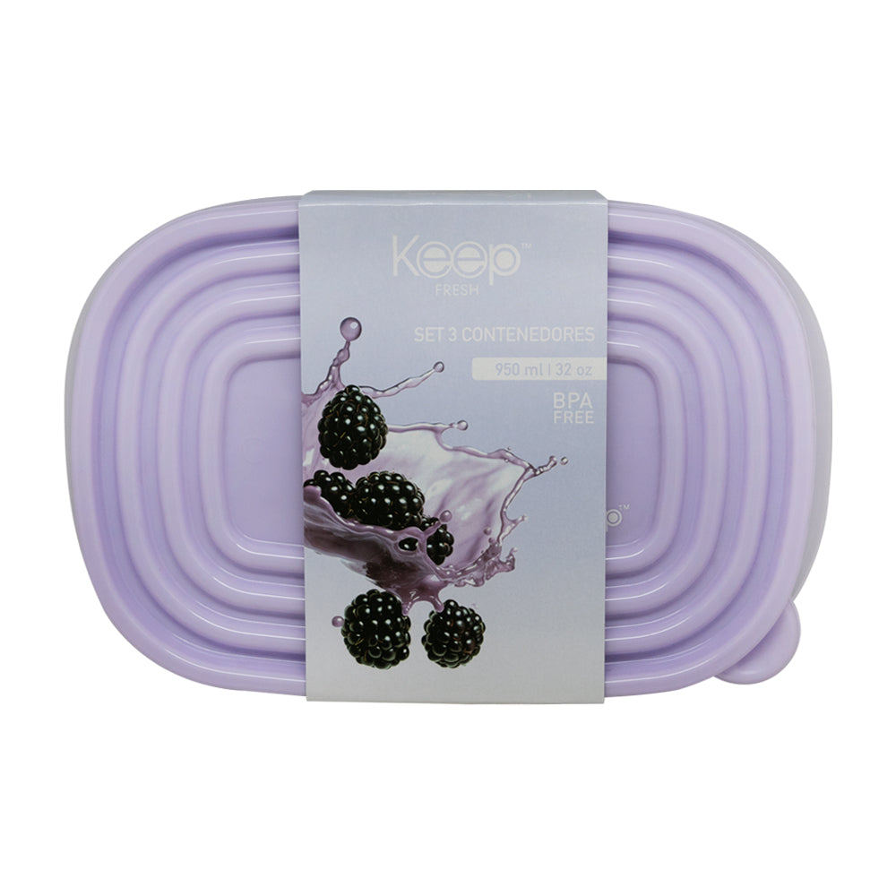 
                  
                    HERMETICOS APILABLES PP 3 PCS 950 ML KEEP
                  
                