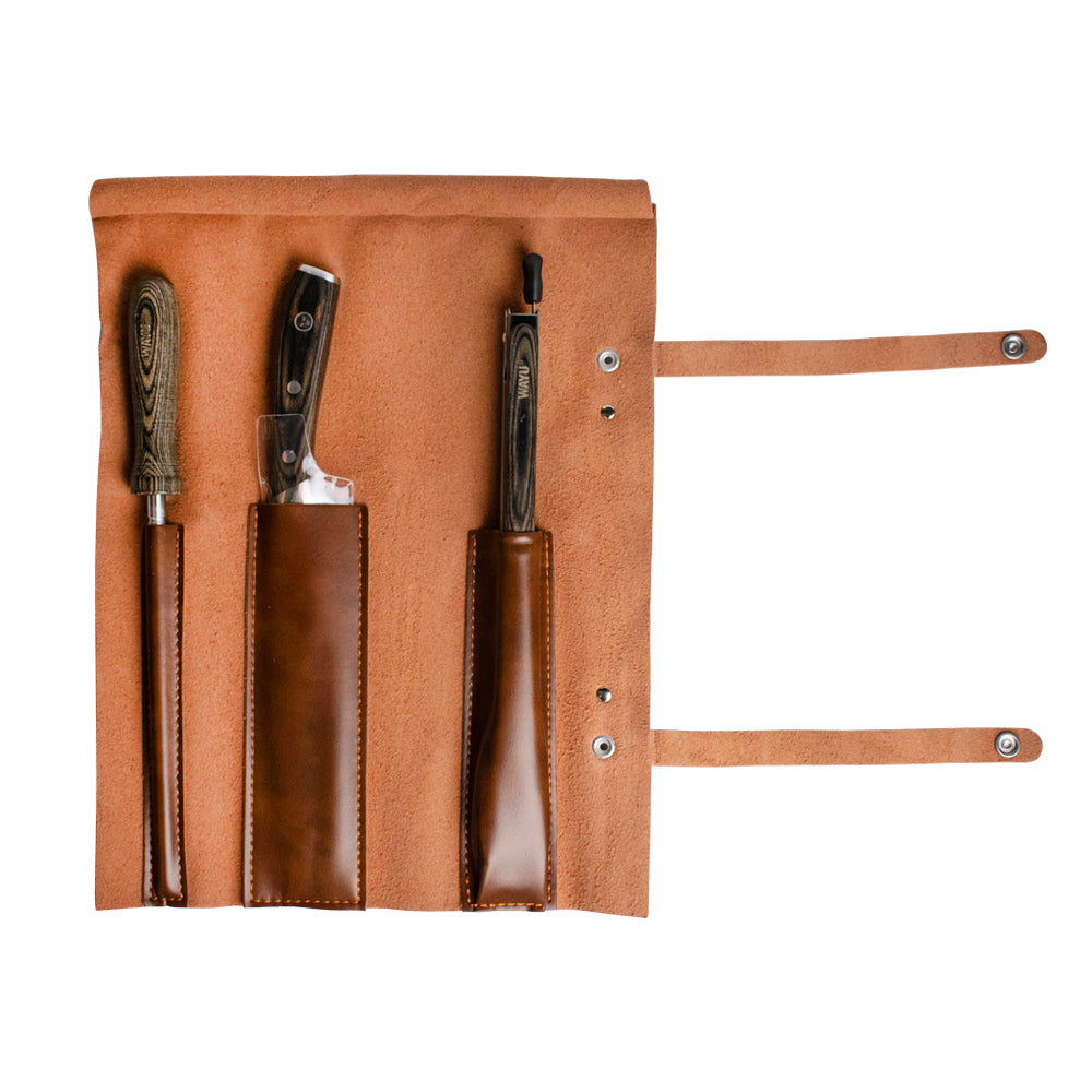 SET PARRILLERO CUERO WAYU