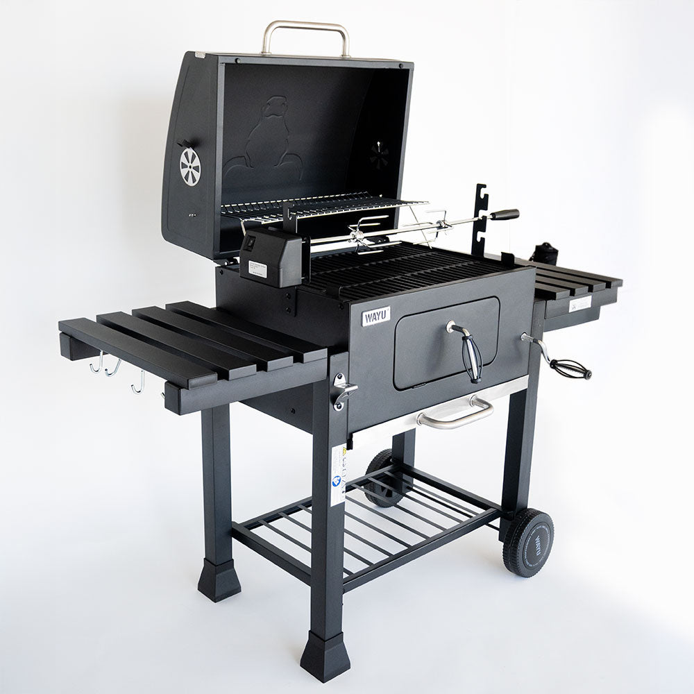 PARRILLA A CARBON CON SPIEDO WAYU
