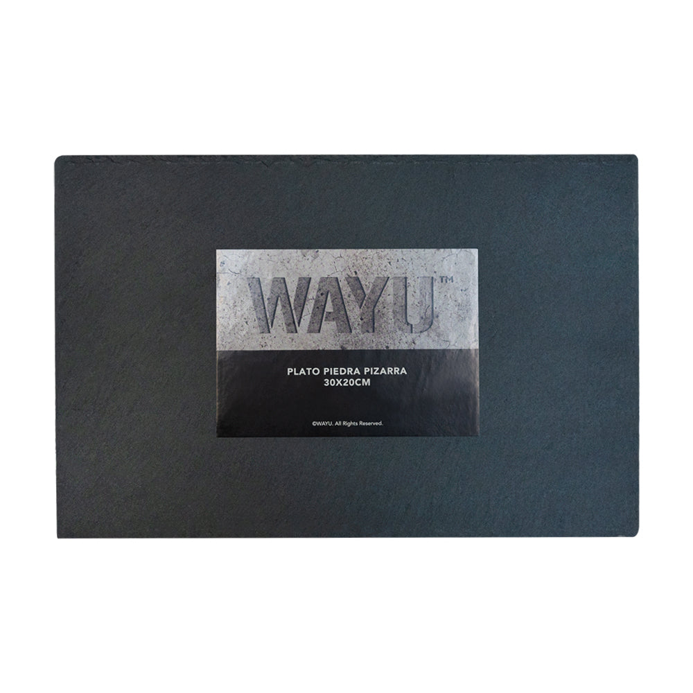 
                  
                    PLATO RECTANGULAR PIEDRA PIZARRA 30 CM WAYU
                  
                