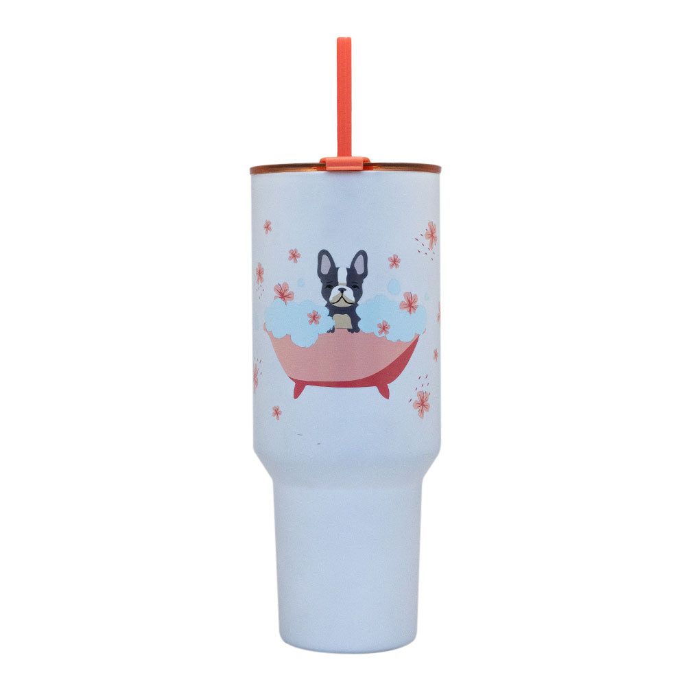 Mug Termico 40 Oz Pet Flowers