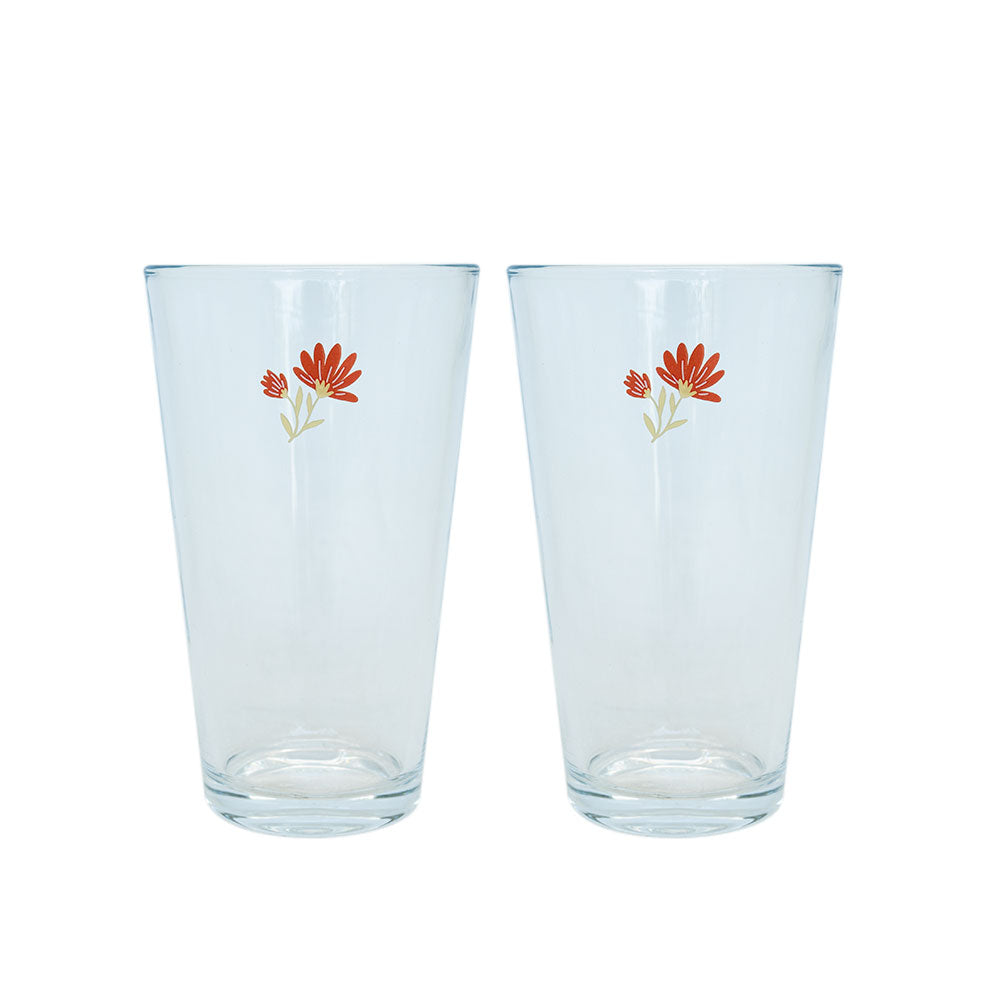 SET 2 VASOS VIDRIO BOTANIC