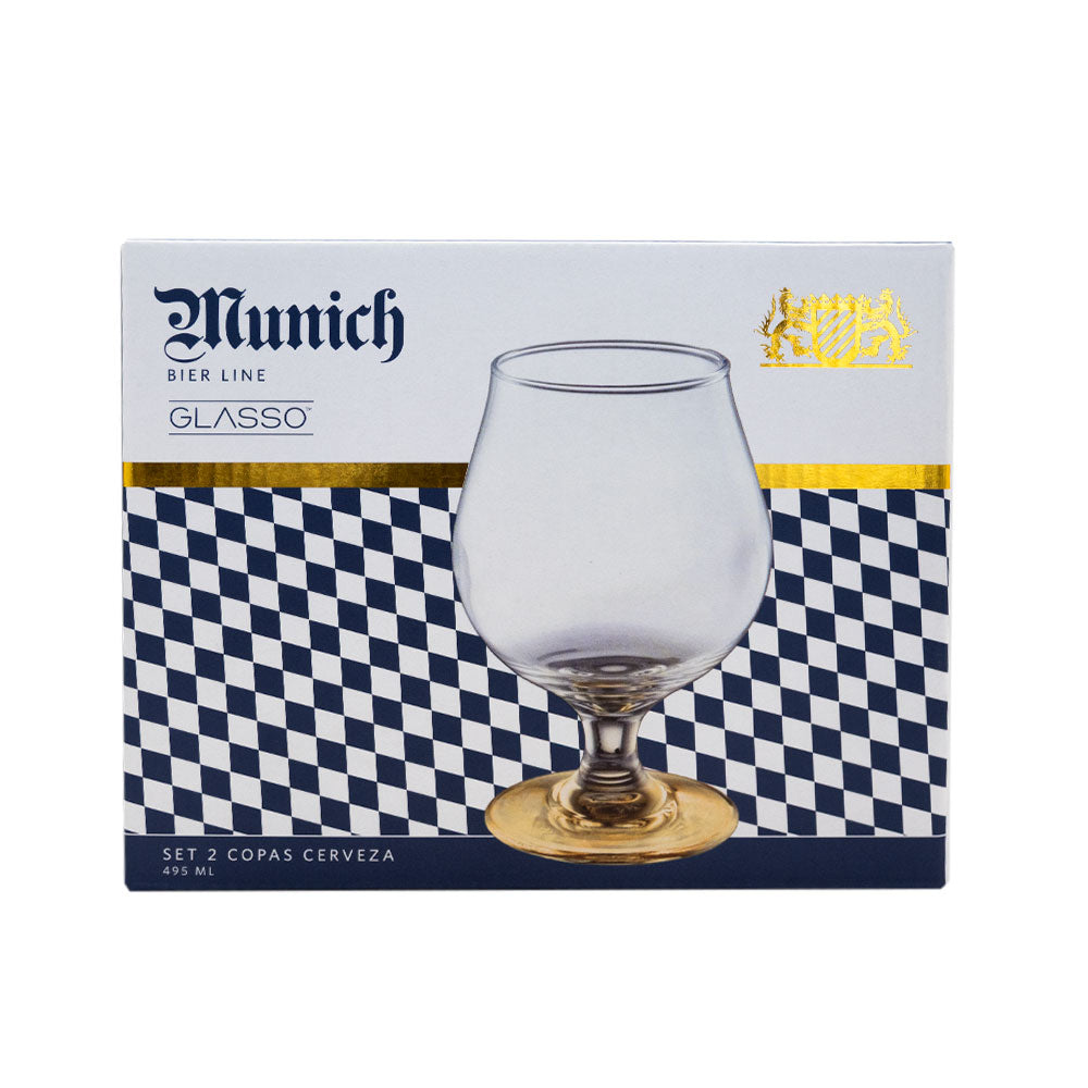 
                  
                    Set 2 copas Cerveza 495ML Munich Glasso
                  
                