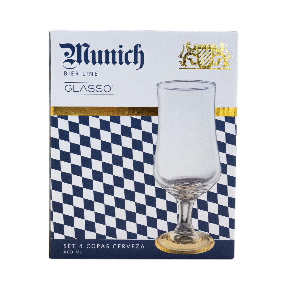 
                  
                    Set 4 copas Cerveza 400ML Munich Glasso
                  
                