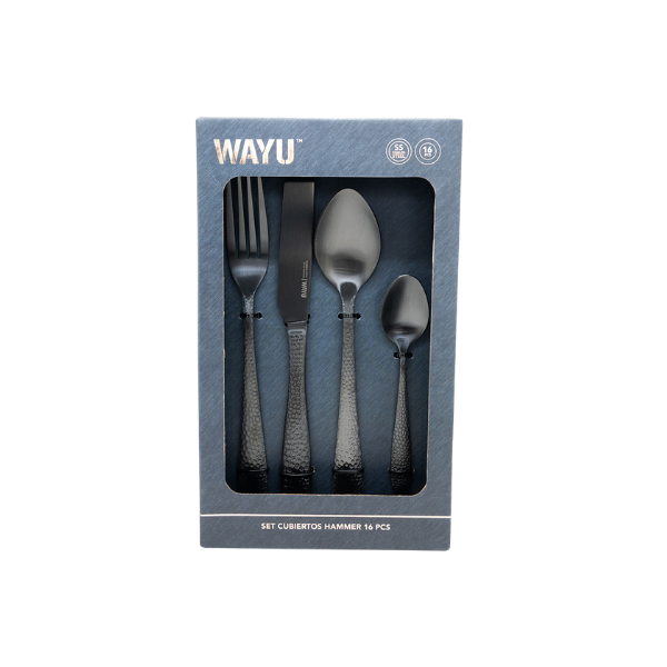 
                  
                    SET DE CUBIERTOS HAMMER 16 PCS WAYU
                  
                