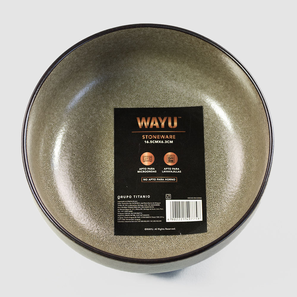
                  
                    BOWL 17 CM CERAMICA GRES WAYU
                  
                