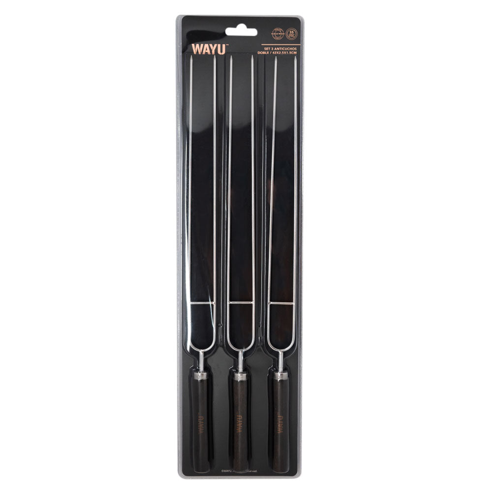 
                  
                    Set de 3 Anticuchos Wayu
                  
                