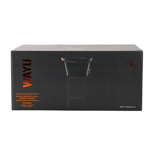 
                  
                    HIELERA METALICA RACK + ABRIDOR CERVEZA WAYU
                  
                