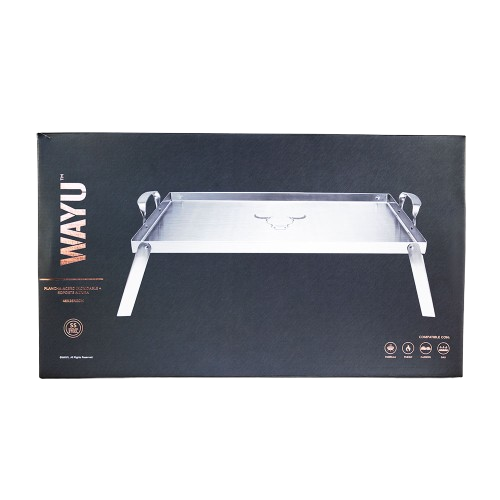 
                  
                    PLANCHA ACERO INOX + SOPORTE ALTURA  48X28X2 WAYU
                  
                