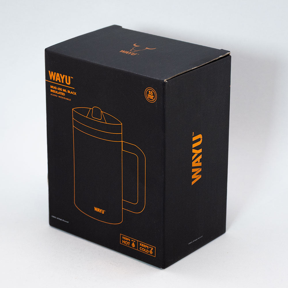 
                  
                    MUG 650ML BLACK INSULATED MATTE WAYU
                  
                