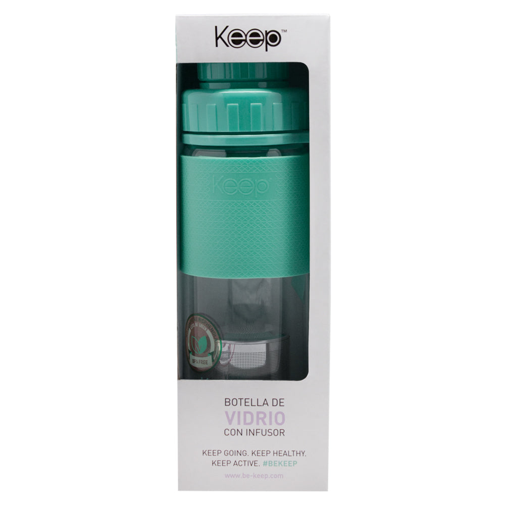 
                  
                    BOTELLA TE VIDRIO KEEP
                  
                