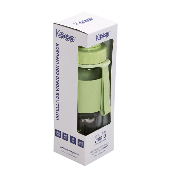 
                  
                    BOTELLA TE VIDRIO KEEP
                  
                