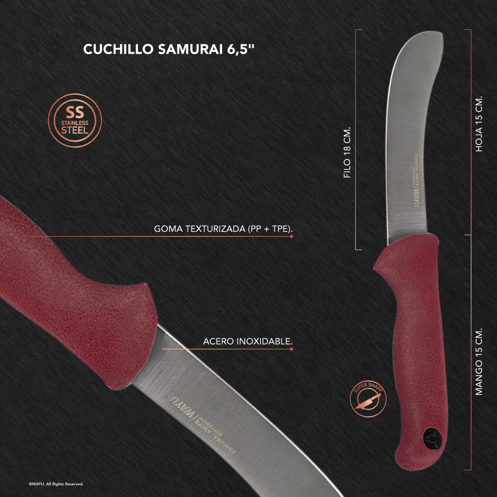 
                  
                    CUCHILLO SAMURAI 6,5" WAYU
                  
                