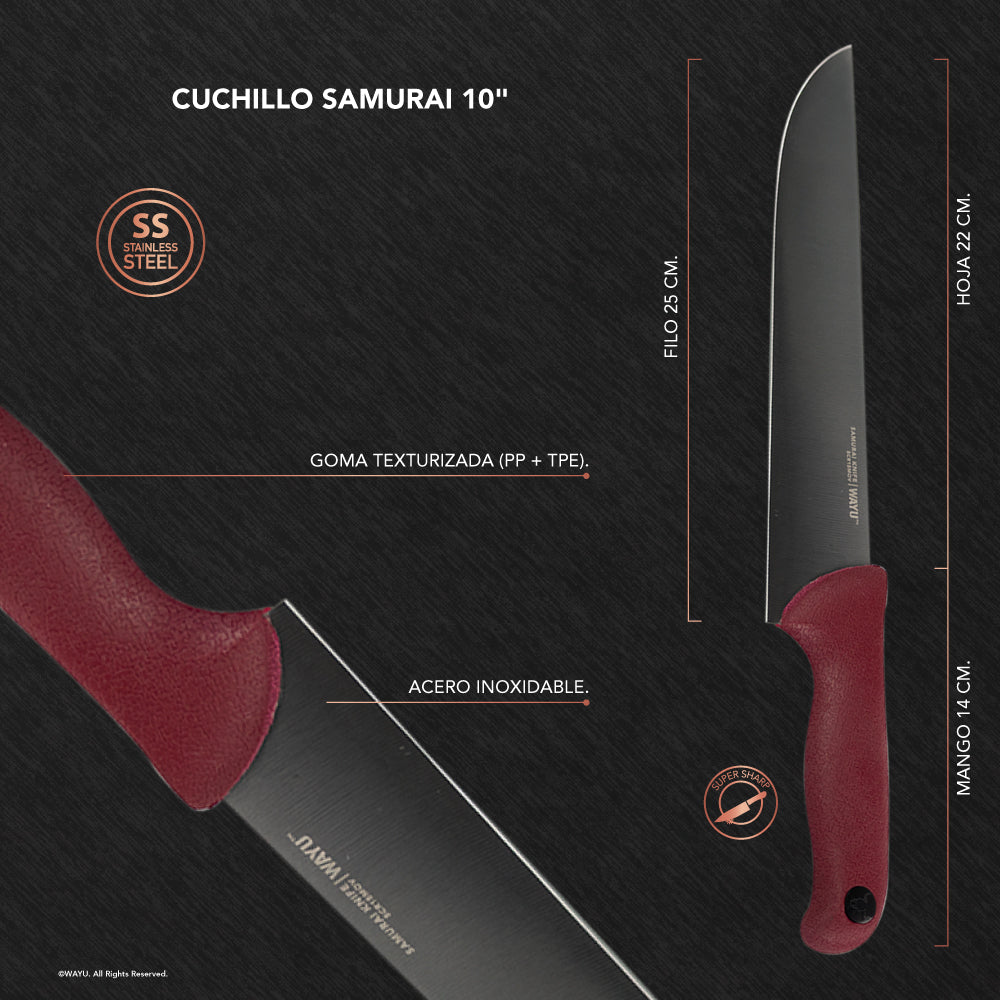 
                  
                    CUCHILLO SAMURAI 10" WAYU
                  
                