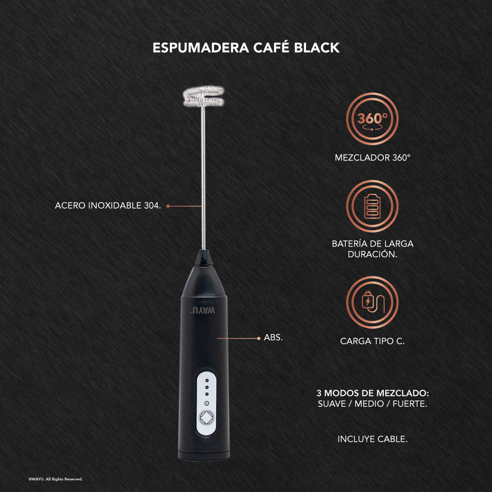 
                  
                    ESPUMADERA CAFÉ BLACK WAYU
                  
                