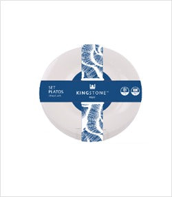 SET 4 PLATOS OPAL 17 CM KINGSTONE