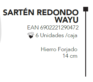 
                  
                    SARTEN REDONDO WAYU IRON CAST
                  
                